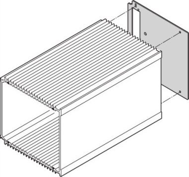 SCHROFF SCHROFF HF moduł wtykowy typu ramowego panel tylny, wgłębienie na złącze, 3 HU, 7 HU