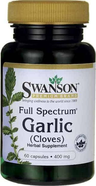 Swanson Swanson - Czosnek, 400mg, 60 kapsułek