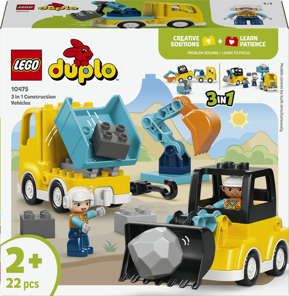 LEGO Duplo Maszyny budowlane 3w1 (10475)