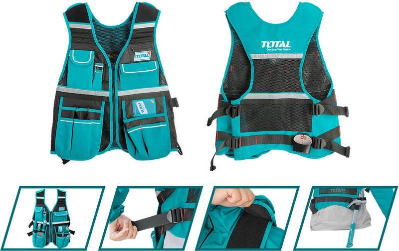 Total Kamizelka narzędziowa Przewiewna TOTAL