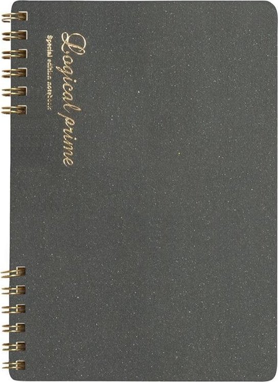 Notatnik A5 kratka Logical Prime SB szary