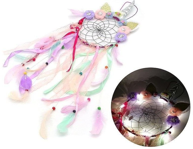 Łapacz snów ze światłem LED 23x34x20cm