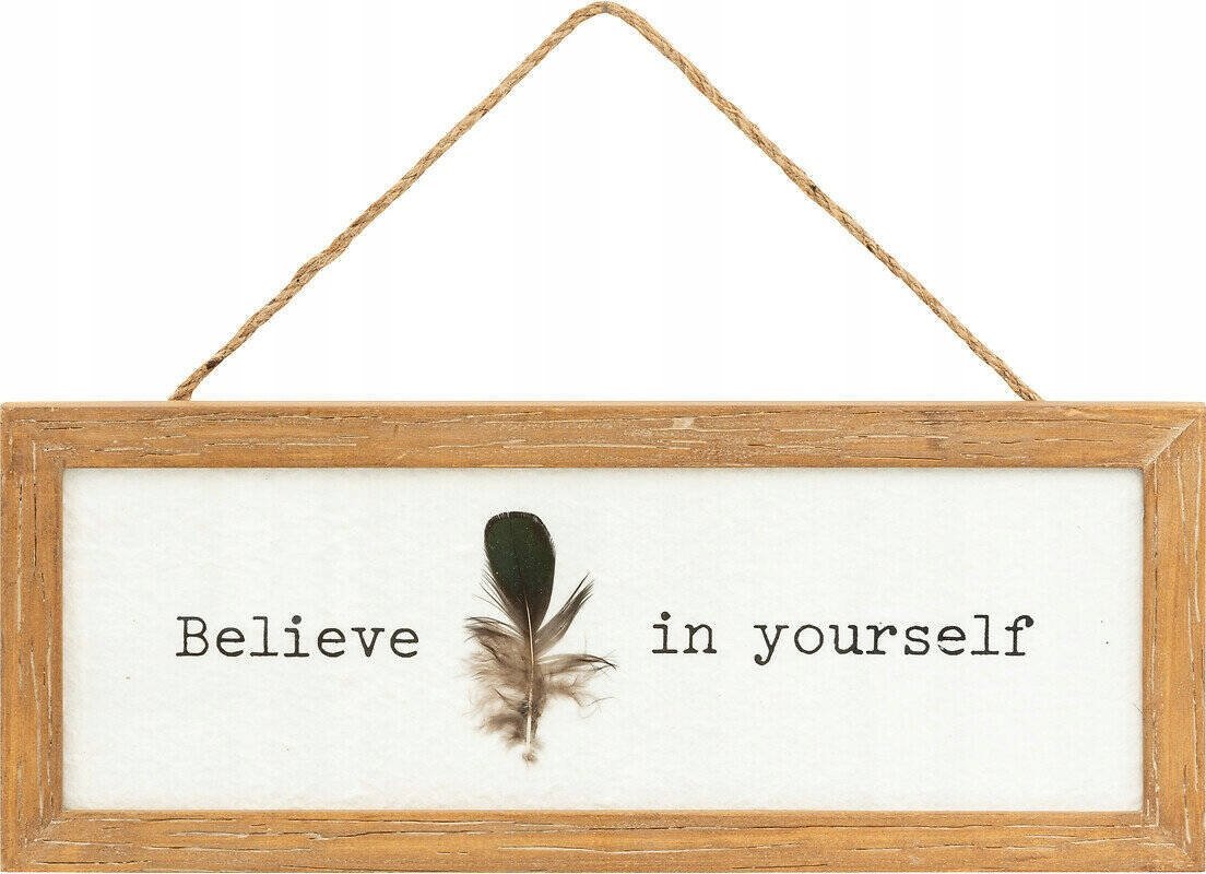 Atmosphera Dekoracja ścienna w ramce YONA, 38 x 15 cm