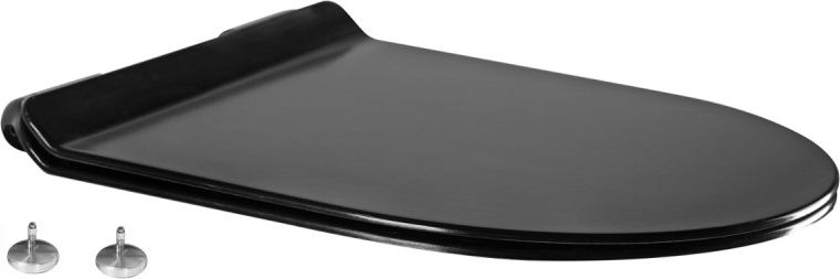 Deska sedesowa Mexen Mexen deska wolnoopadająca slim, duroplast, czarna - 39010185