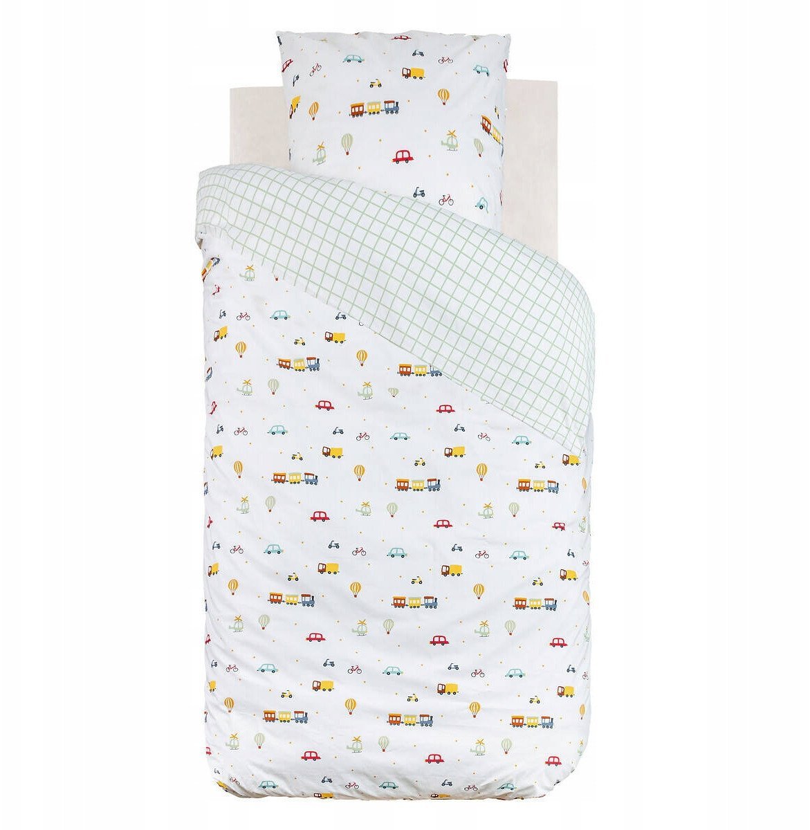 Pościel dla dziecka dwustronna CAR, 100% bawełny, 140 x 200 cm
