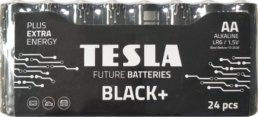 Tesla BATERIA ALKALICZNA TESLA BLACK+ LR06 1.5V 24 SZTUKI