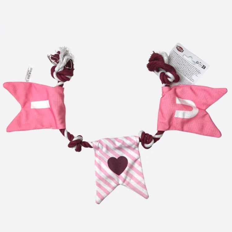 Sznur walentynkowy, zabawka, dla psa, 50 cm