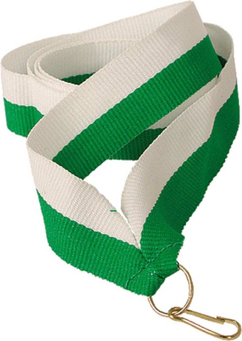 Victoria Sport Wstążka 11 mm - biało-zielona