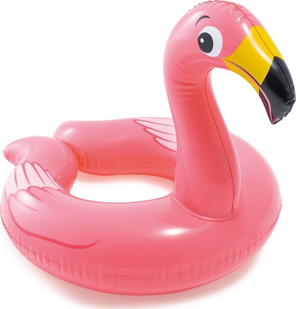 Intex Kółko do pływania na basen, flaming, Intex, 76x55 cm, różowy