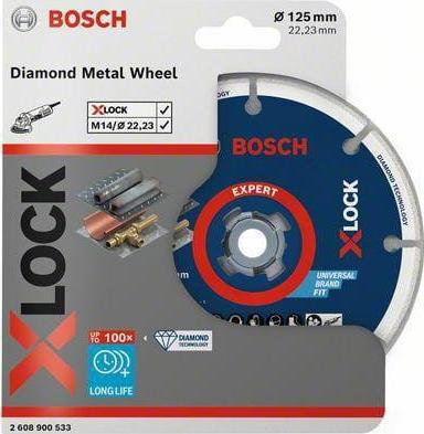 Bosch Tarcza tnąca EXPERT Diamond Metal Wheel X-LOCK 125 x 22,23 mm