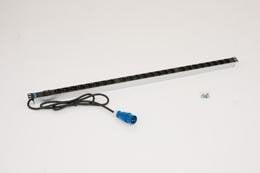 Listwa zasilająca Triton 19" panel rozdzielczy 24x230V gniazdo, 2m kabel, 16A IEC60309, czarny