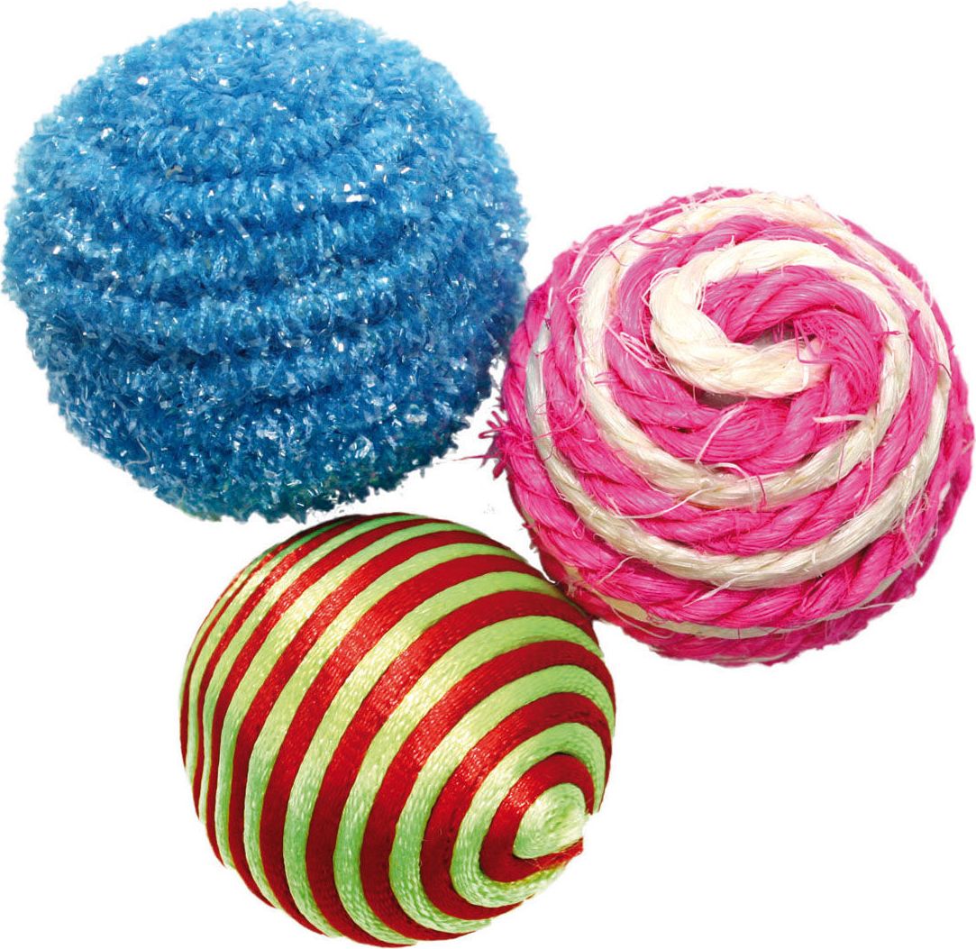 Aqua Nova PETNOVA ZESTAW PILKI 3SZT 4CM CAT-BALLSET-3X4 4251