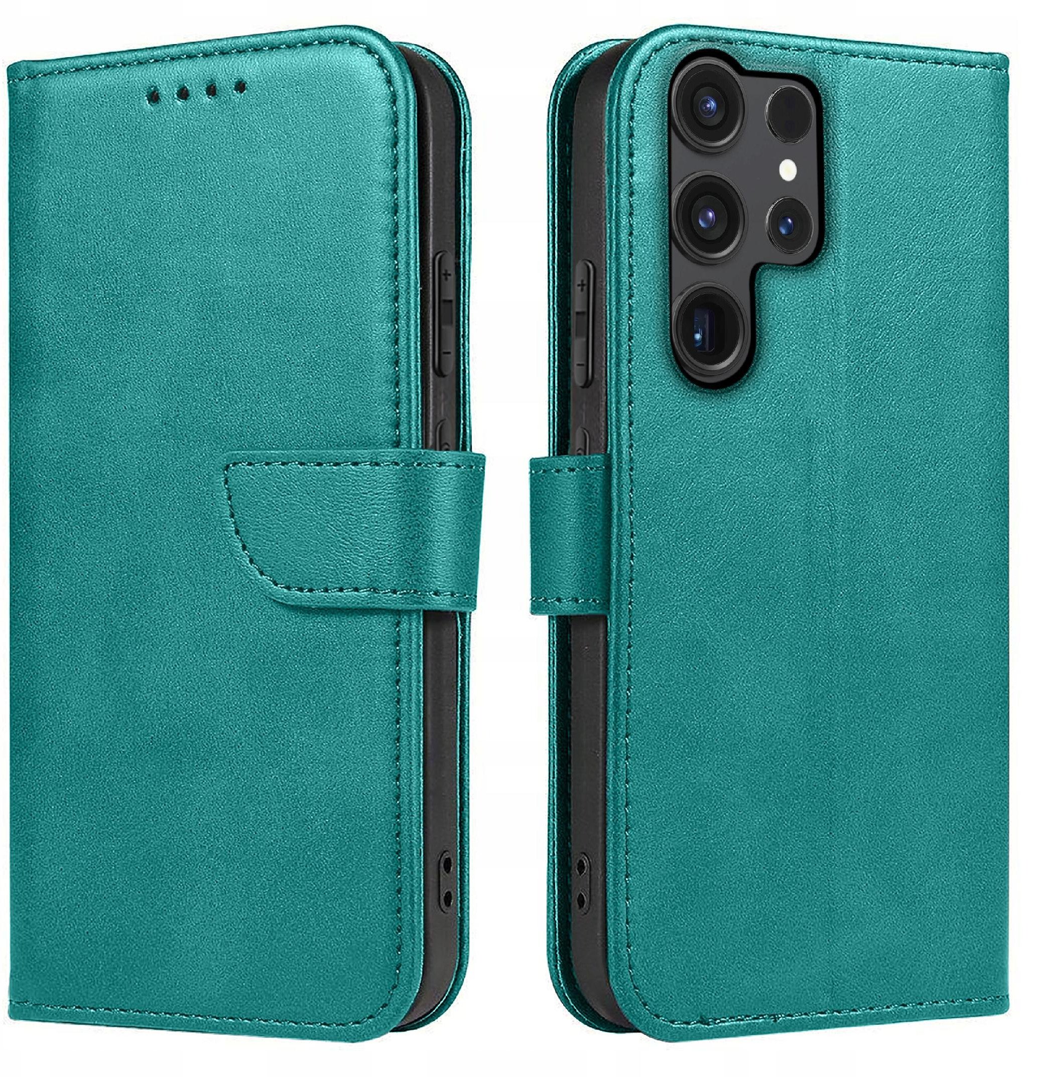 Etui do Samsung Galaxy S24 Ultra Skórzane PORTFEL SKIN CASE + Szkło 9H