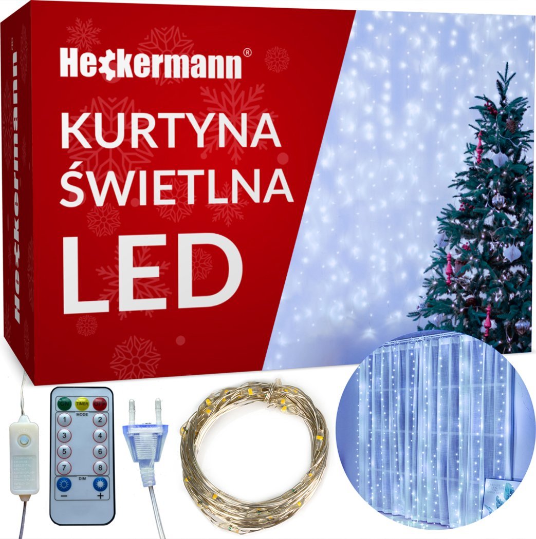 Heckermann Girlanda LED Heckermann YS-0003 3x3m 300LED Cool