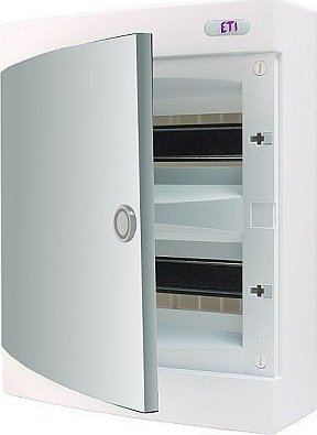 ETI Obudowa natynkowa 24 modułów drzwi białe ECT24PO-s