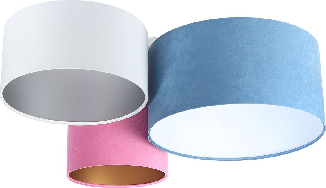 Lampa sufitowa Lumes Kolorowa potrójna plafoniada - EXX63-Wosena