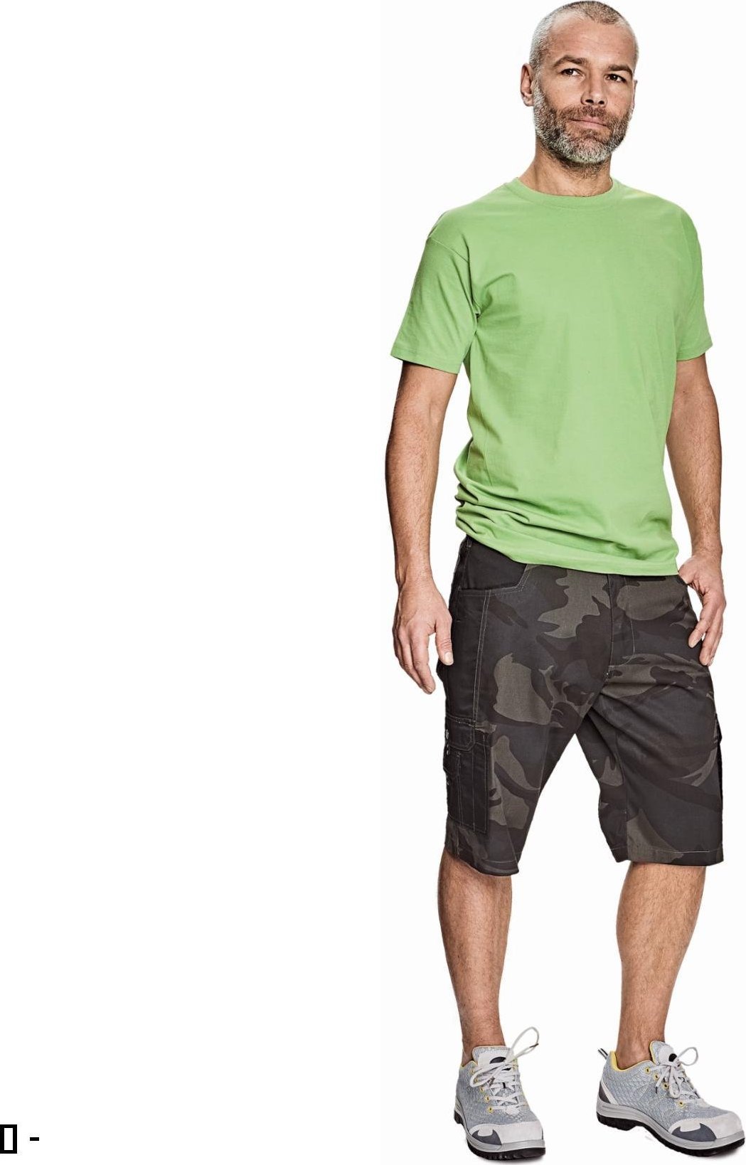 CERVA CRAMBE SZORTY - moro męskie z lekkiego twillu 190 g /m, 2 wielofunkcyjne kieszenie - moro S