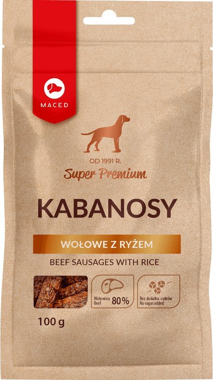 Maced Kabanosy wołowe z ryżem 100 g