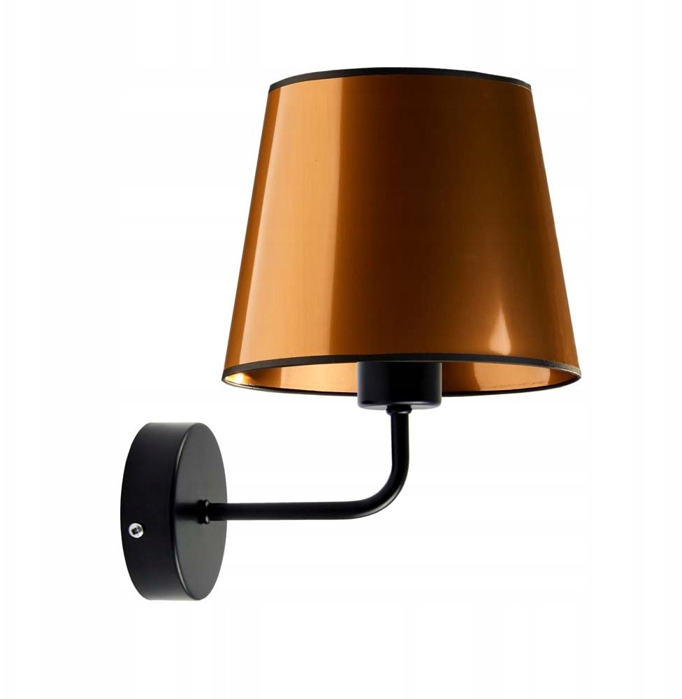 Kinkiet glamour RIMINI MIRROR złoty czarny LED E27