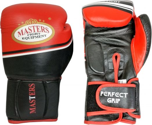 Masters Fight Equipment Rękawice bokserskie RBT-LF 18 oz czarno-czerwone