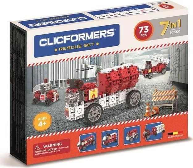 Clics Klocki CLICFORMERS 70el Straż Pożarna (802003)