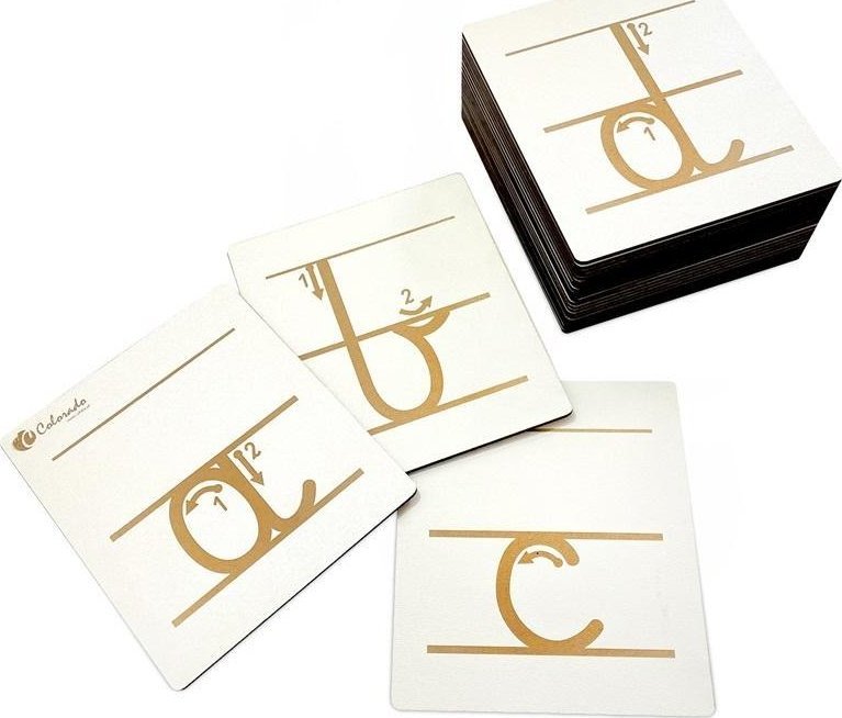 Alfabet do nauki pisania - małe litery