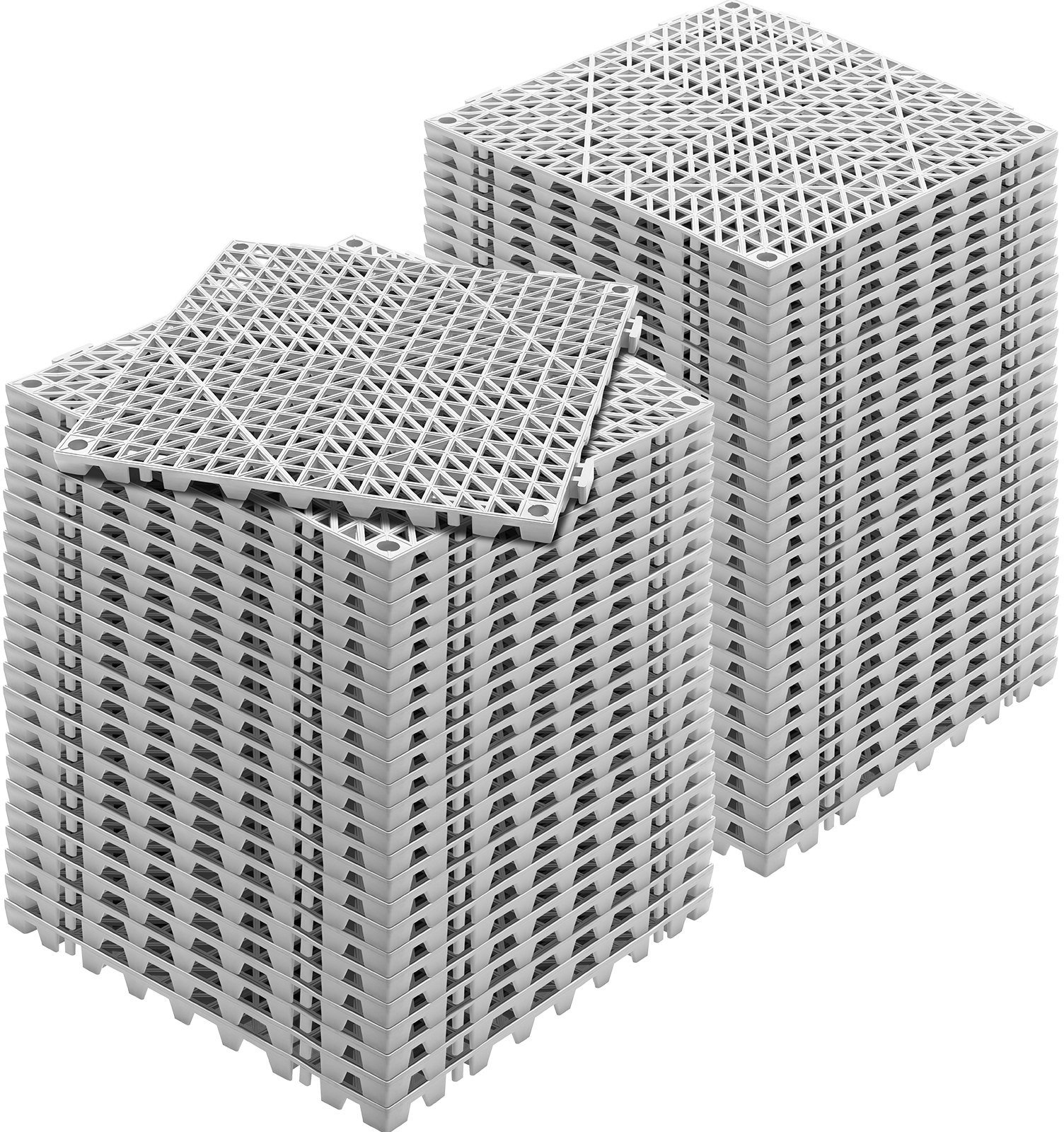 Mata drenażowa szara 30x30cm 55szt PVC łączona antypoślizgowa łazienka