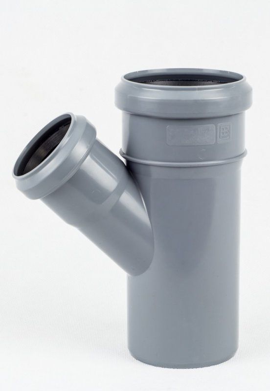 Onnline Trójnik PP popielaty 110 x 75mm 45° (CCP690)