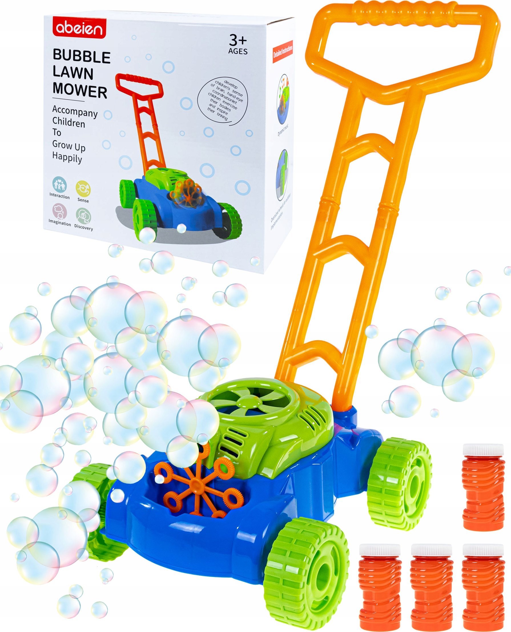 Kosiarka Na Bańki Maszyna Do Baniek Mydlanych Pchacz Generator Baniek Płyn