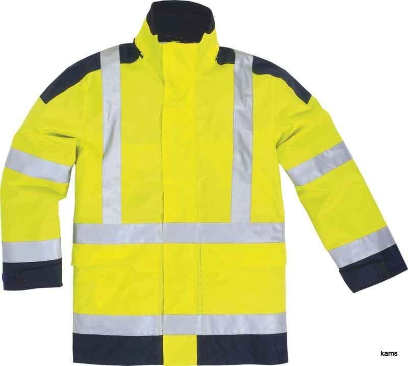 Delta Plus Kurtka ostrzegawcza ocieplana z poliestru Oxford powlekanego poliuretanem kl. 3 kol.żółty fluo-granatowy roz.S CORP EASYVJMPT