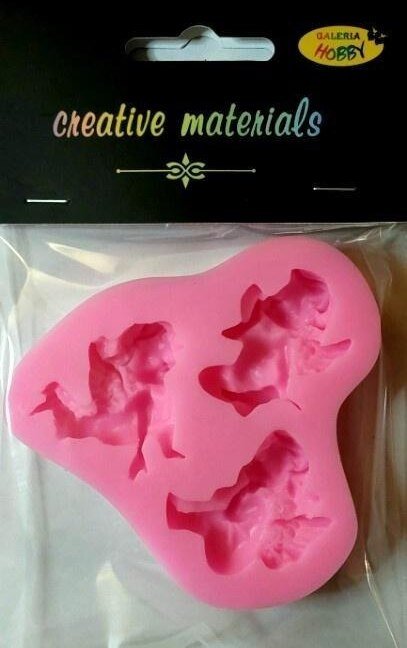 Forma silikonowa 7,5x8cm Aniołki