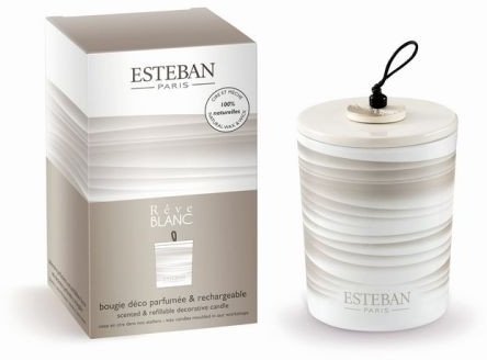 Esteban Paris Parfums Świeca zapachowa dekoracyjna 180g Reve Blanc