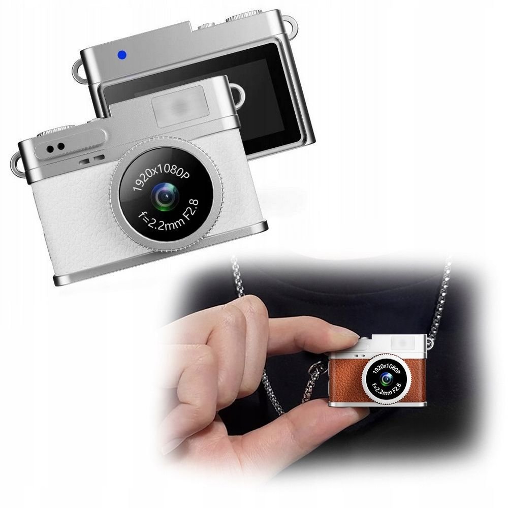 Aparat cyfrowy Xrec Mini Aparat Cyfrowy X4 2mp 1080p Lcd 0,96 Wisiorek Breloczek Zawieszka/ X4 Biały