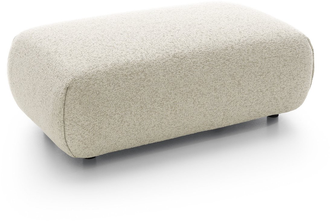 Pufa do narożnika VERNIO Puente 03 Jasny Beż Piaskowy plecionka z bawełną