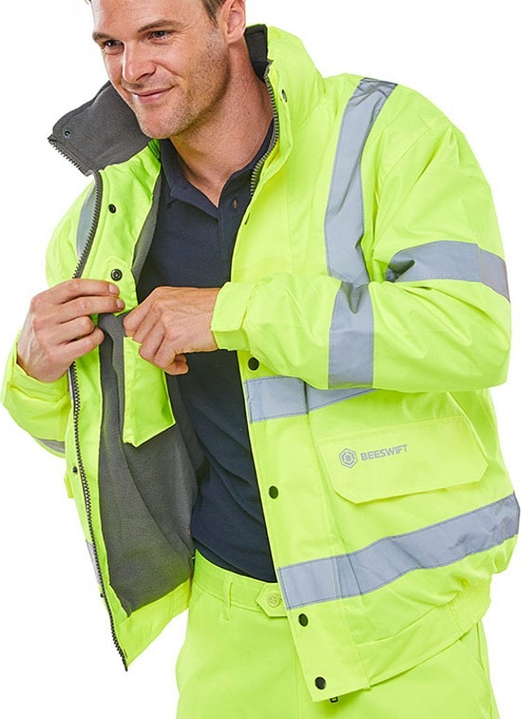 BEESWIFT Kurtka ostrzegawcza BEESWIFT Bomber, rozm. XXXL, żółta