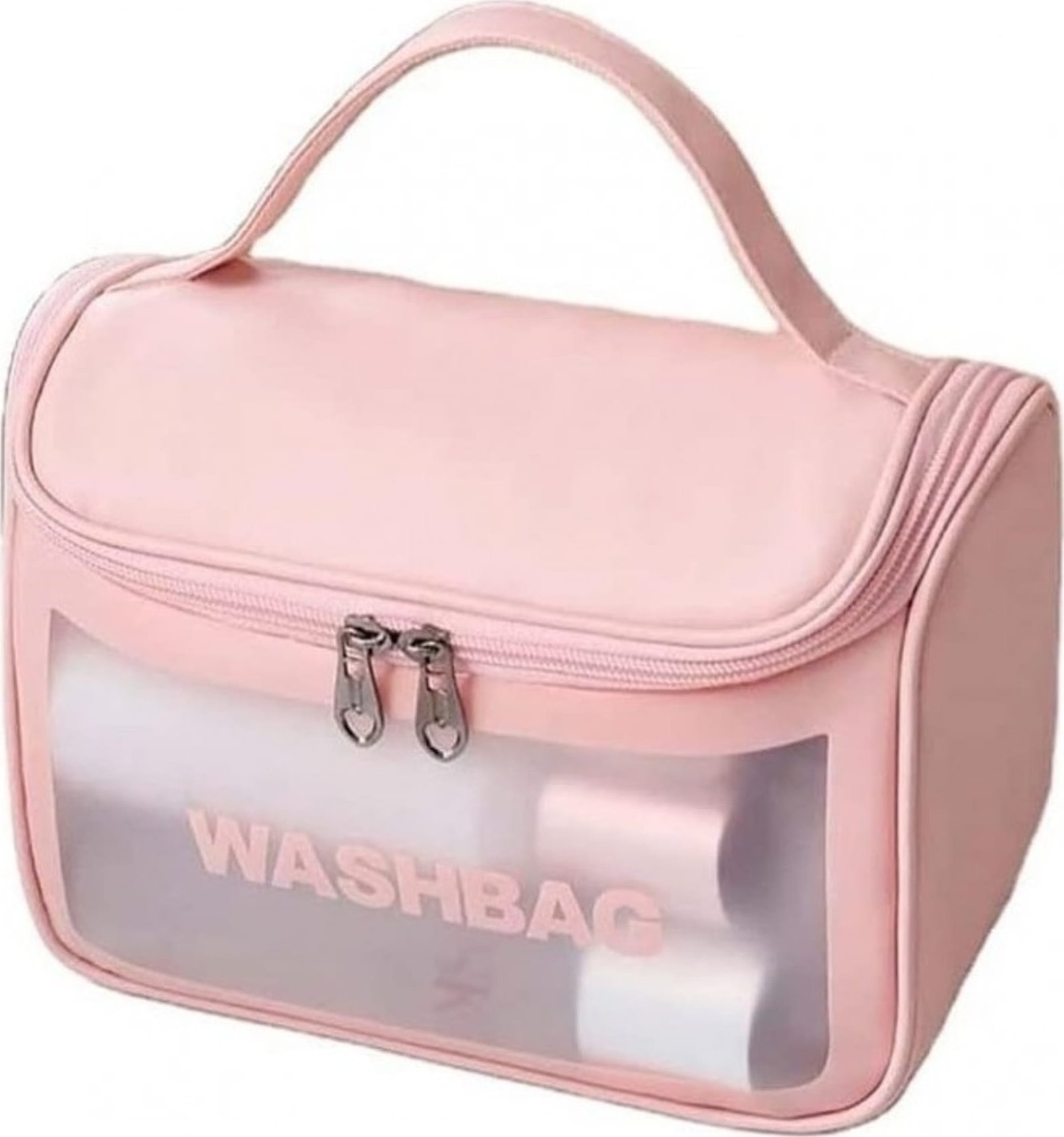 eCarla Kosmetyczka rozkładana WASHBAG kuferek różowy KS46R