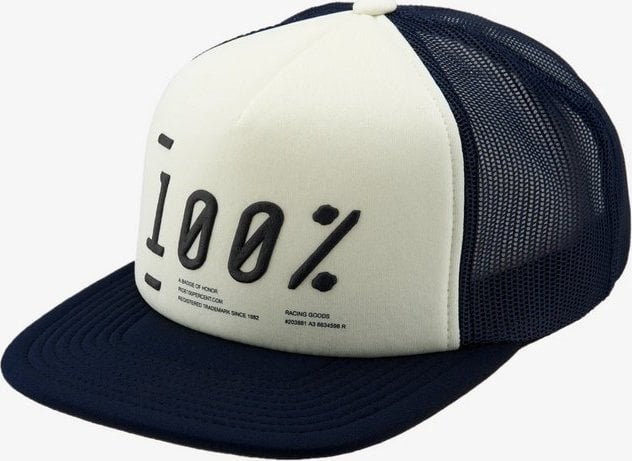 100% Czapka z daszkiem 100% TRANSFER trucker hat navy (NEW)