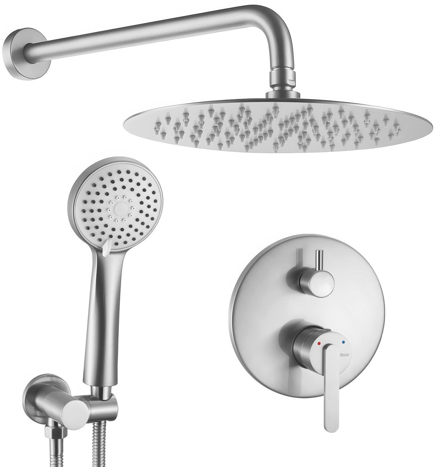Zestaw natryskowy podtynkowy Rea Ontario Nikiel Szczotkowany + BOX