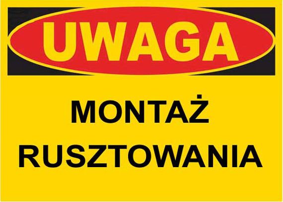 Mój dom Bto-49 - Znak Tablica Budowlana Montaż Rusztowania