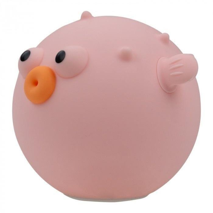 Lampka nocna LED Rybka rozdymka różowa