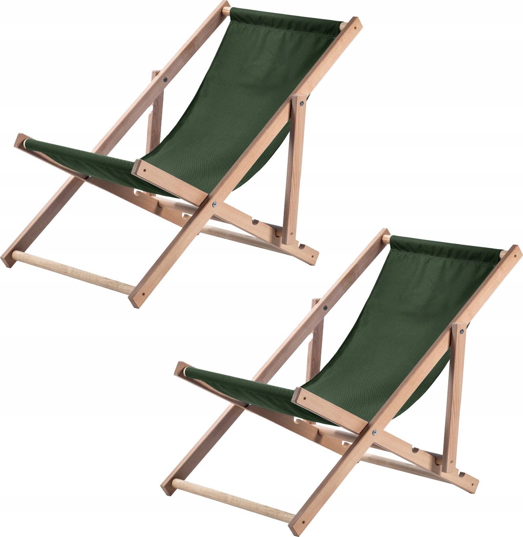 Kadax KADAX Leżak Drewniany Plażowy Składany Leżaki 2szt