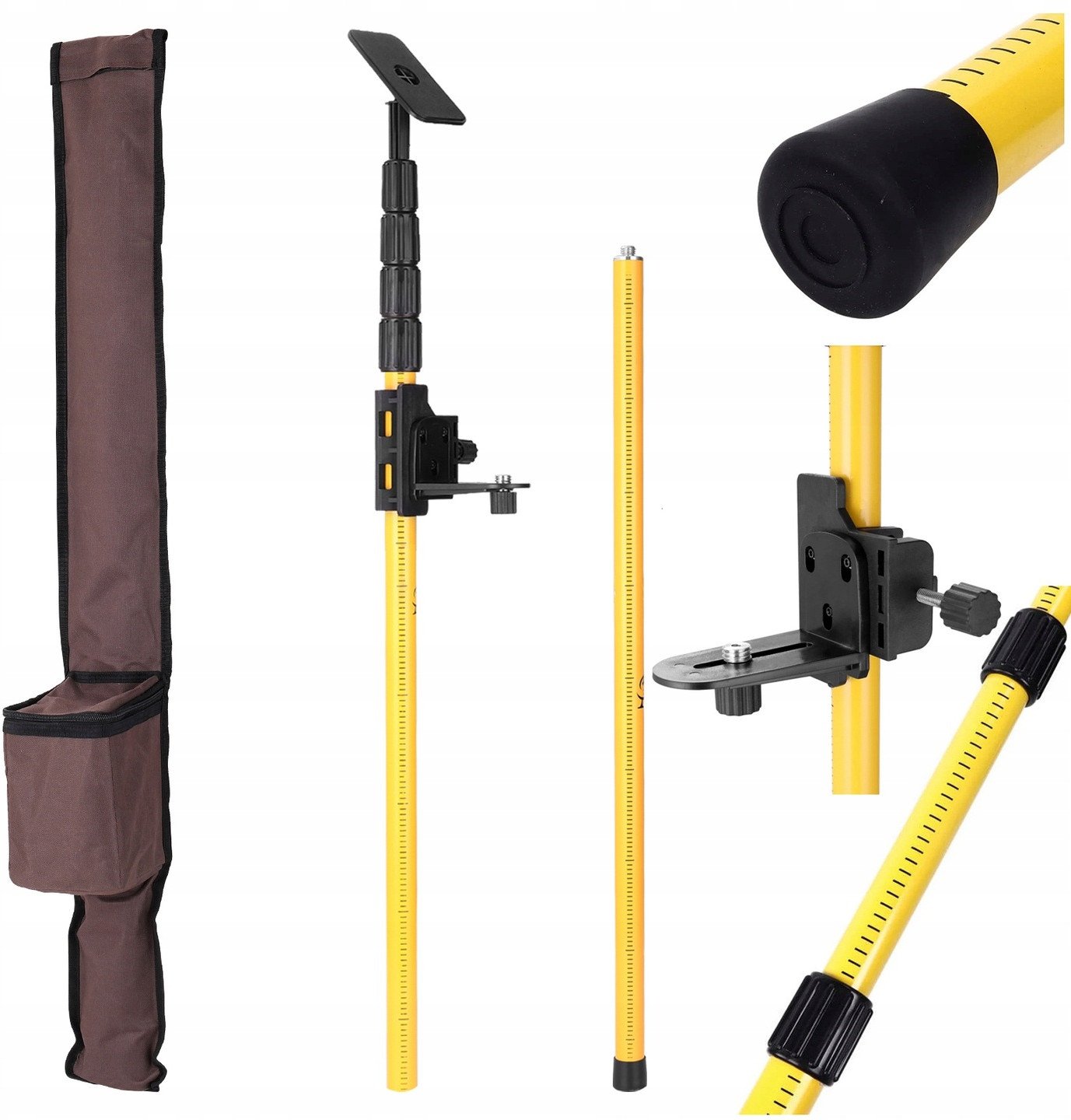 TYCZKA ROZPOROWA DO POZIOMICY LASEROWEJ LASERA KRZYŻOWEGO STATYW 405CM 1/4