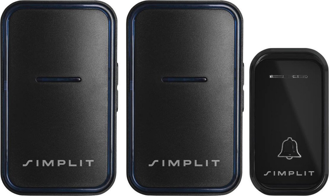 Simplit Dzwonek bezprzewodowy A6 2x Odbiornik 1x Nadajnik Sztuka