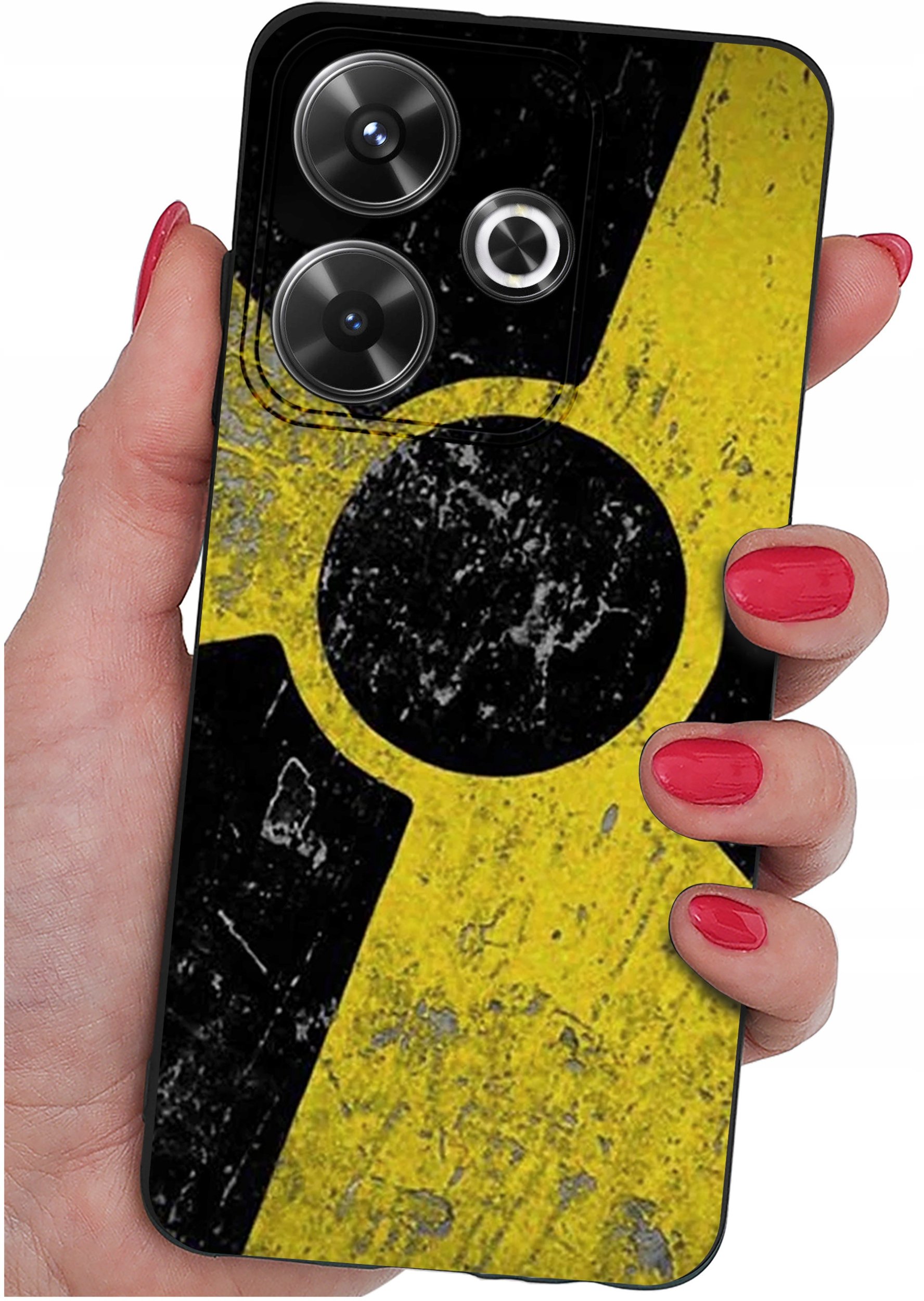 krainaGSM Etui do Xiaomi Redmi 13 4G WZORY SILIKONOWE MATT CASE + SZKŁO 9H