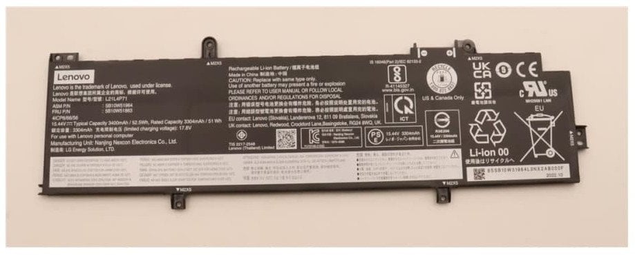 Bateria Lenovo 52.5Wh Lithium-Ion internal