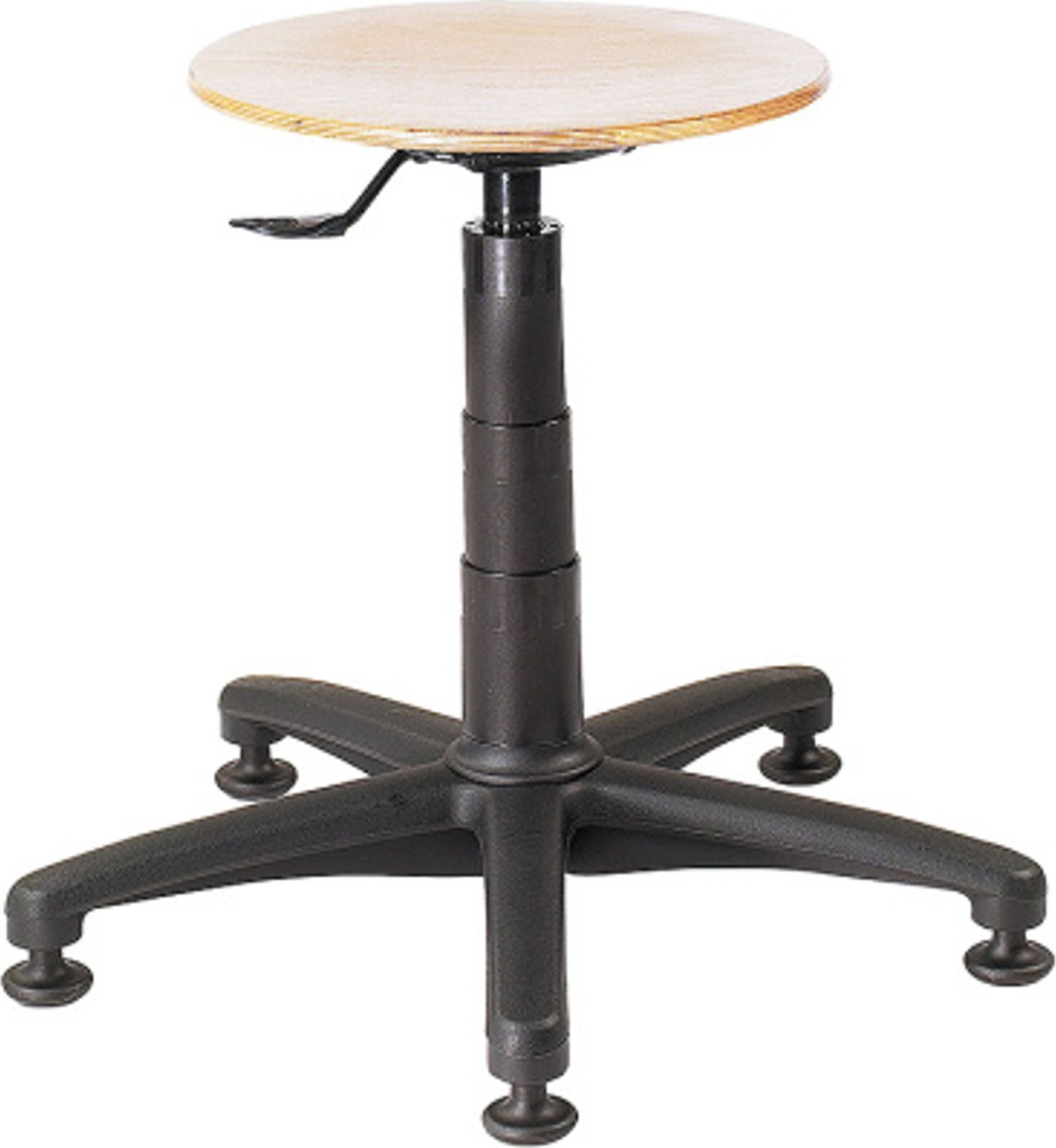 Meva Stołek taboret obrotowy warsztatowy na stabilnej podstawie bez kółek