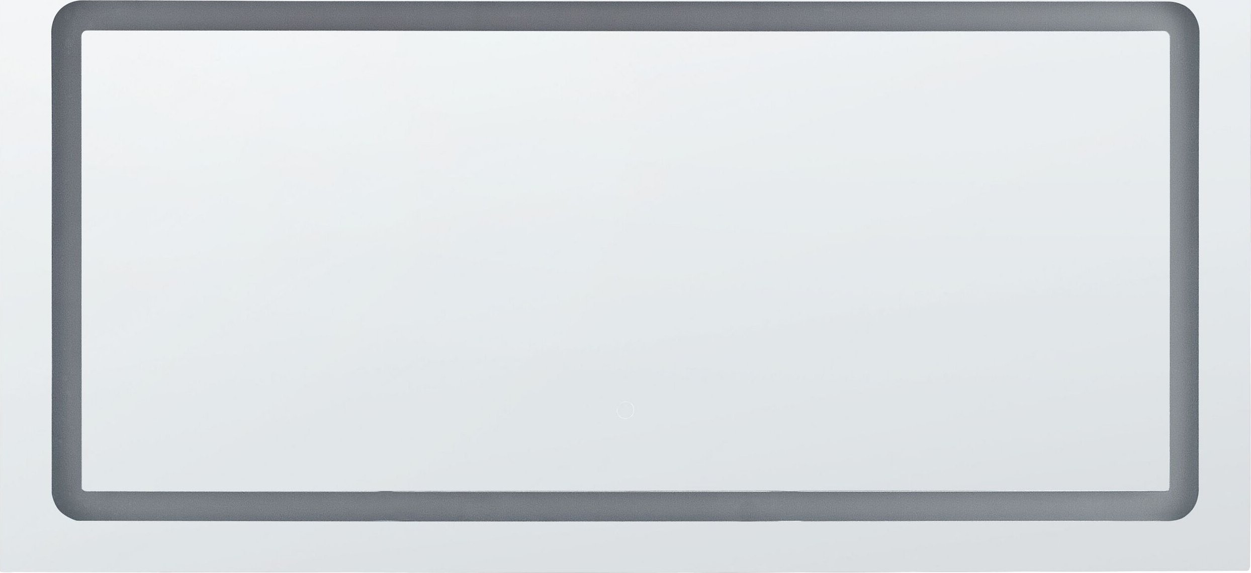 Beliani Lustro ścienne LED 120 x 60 cm srebrne BENOUVILLE!