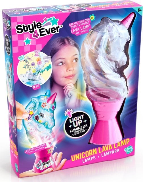STYLE 4EVER Lava Lamp Unicorn