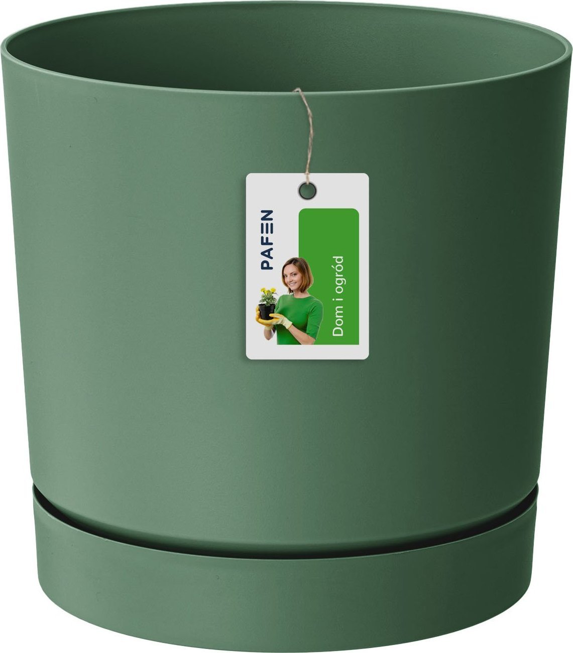 Prosperplast Okrągła doniczka Donica TUBO P DPOP180 Zielona
