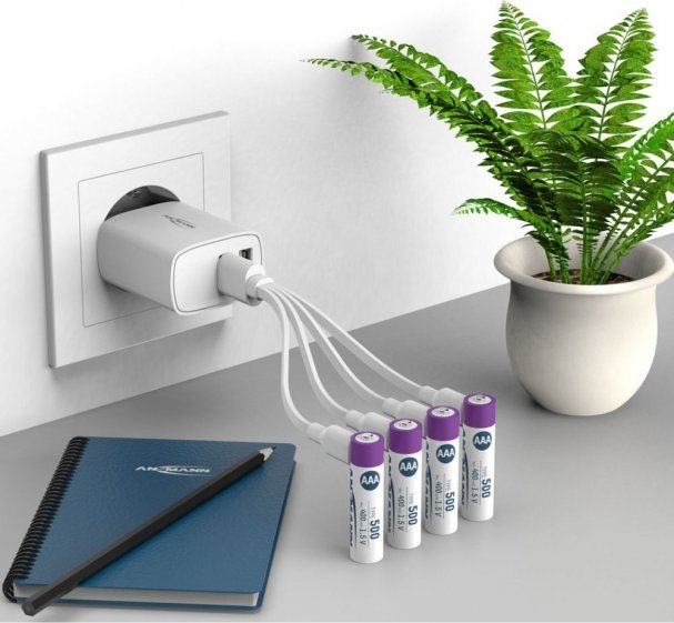 Ansmann ANSMANN 1311-0028 Li-Ion rechargeable batteries Micro AAA type 500 (min. 400 mAh) 4-pack box